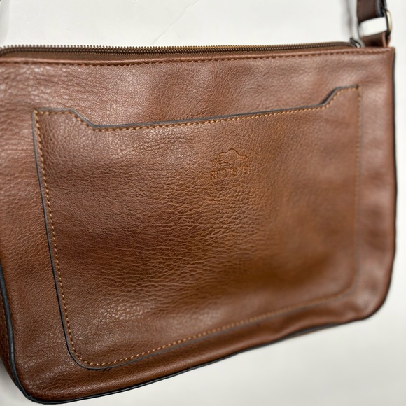 Roots Brown Vegan Shoulder Bag - Picture 2 of 9